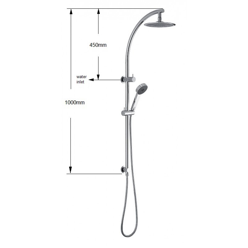 Polo 2 in 1 Shower Unit